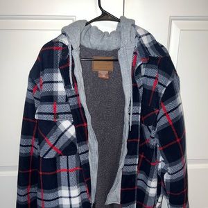 Flannel hoodie